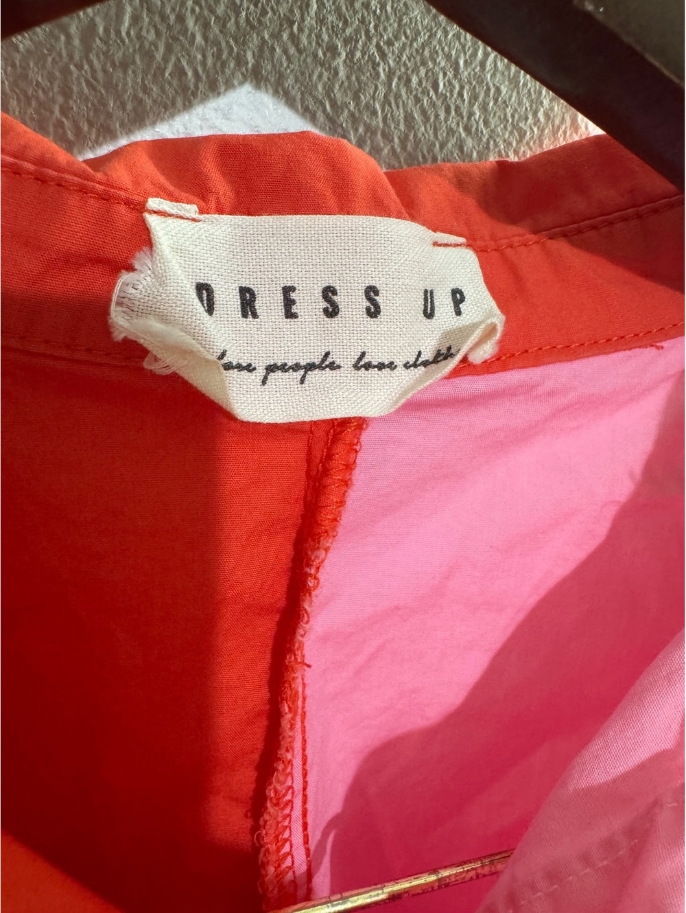 Dress Up Colorblock Button-Up Blouse with Ruffled‎ Sleeves - Picture 4 of 7